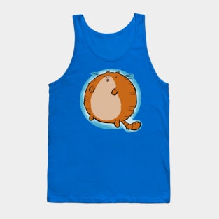 Orange Tabby Sphere Cat Tank Top